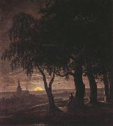 Carl Wagner Moonrise (mk22) oil painting